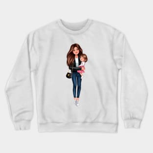 Mather with doughter Crewneck Sweatshirt